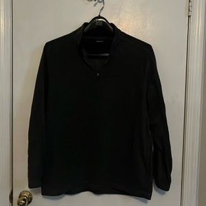 Croft & Barrow Charcoal Grey 1/4 zip Fleece Top